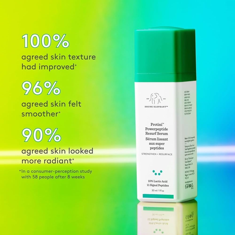 Drunk Elephant Protini Powerpeptide Resurf Serum Fortalece y Resurface Face Seru
